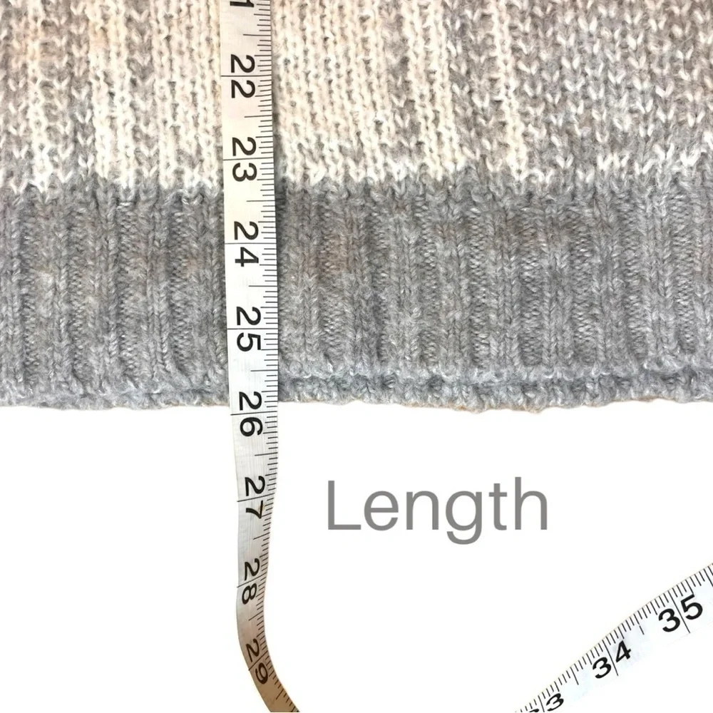 Tommy Hilfiger Soft Wool Blend Chunky Large Scale Plaid Turtleneck - Picture 9 of 11